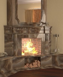 Fireplaces made of bricks